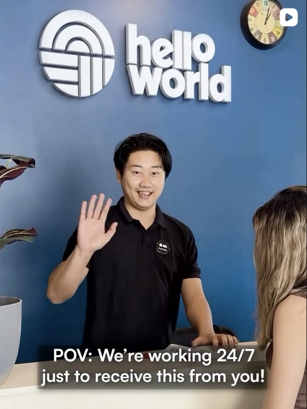 HelloWorld community moment